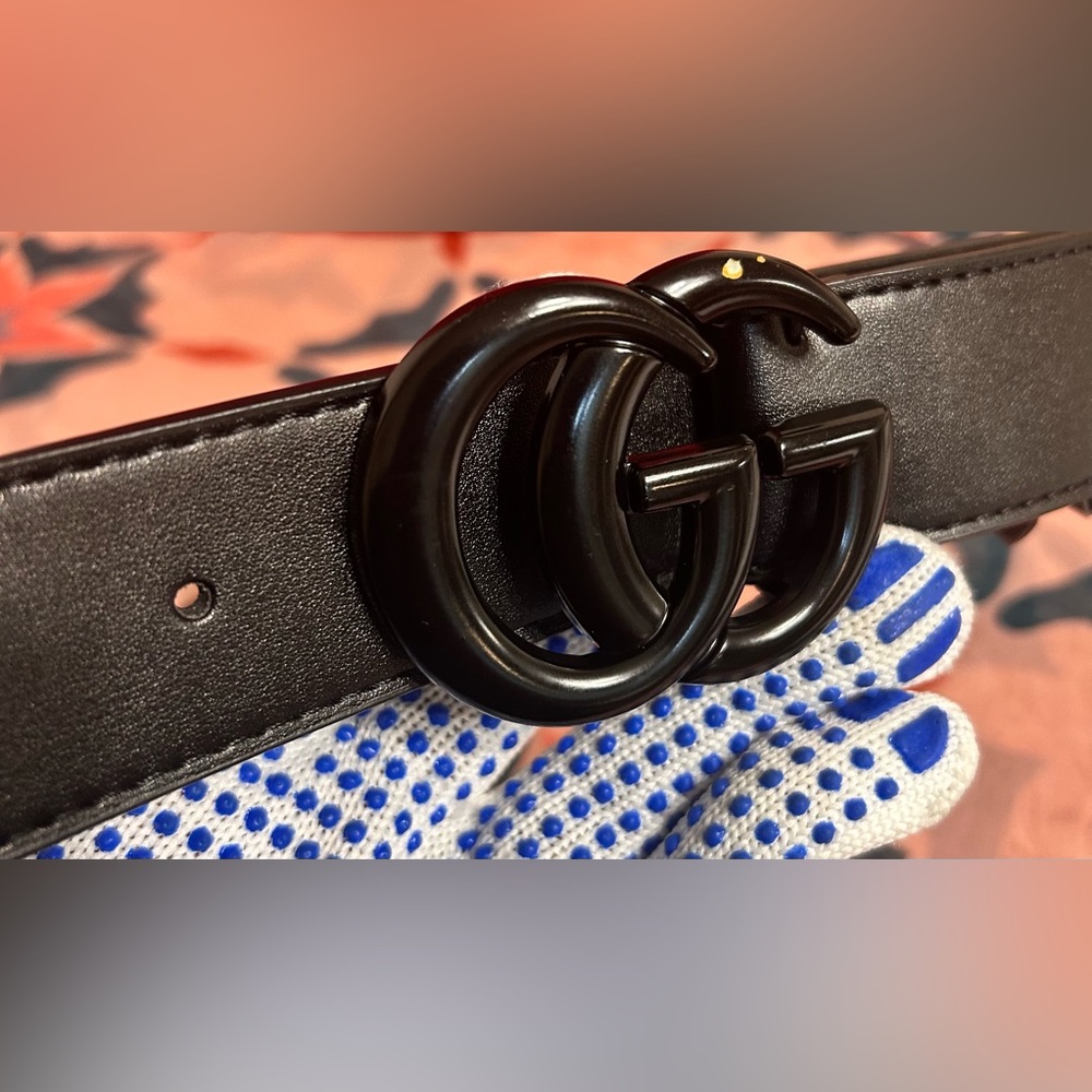 GG Men’s Matte Black Belt:CLEARLY READ & ASK Q’s B4 Purchase!!! SIZE:32
